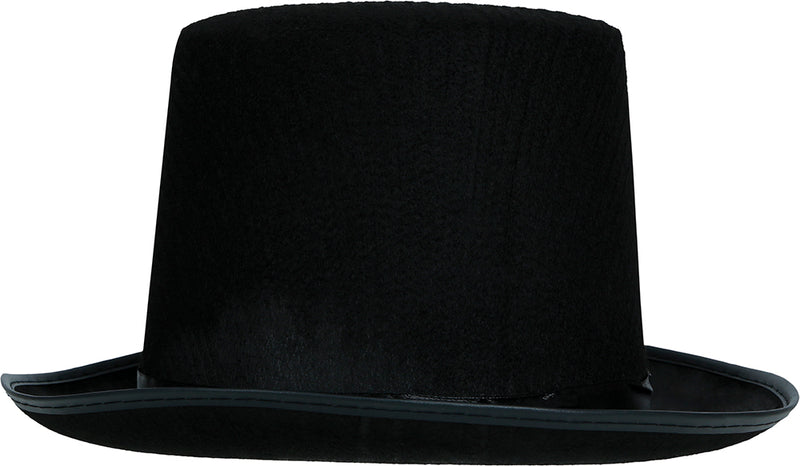 BLACK FELT TOP HAT
