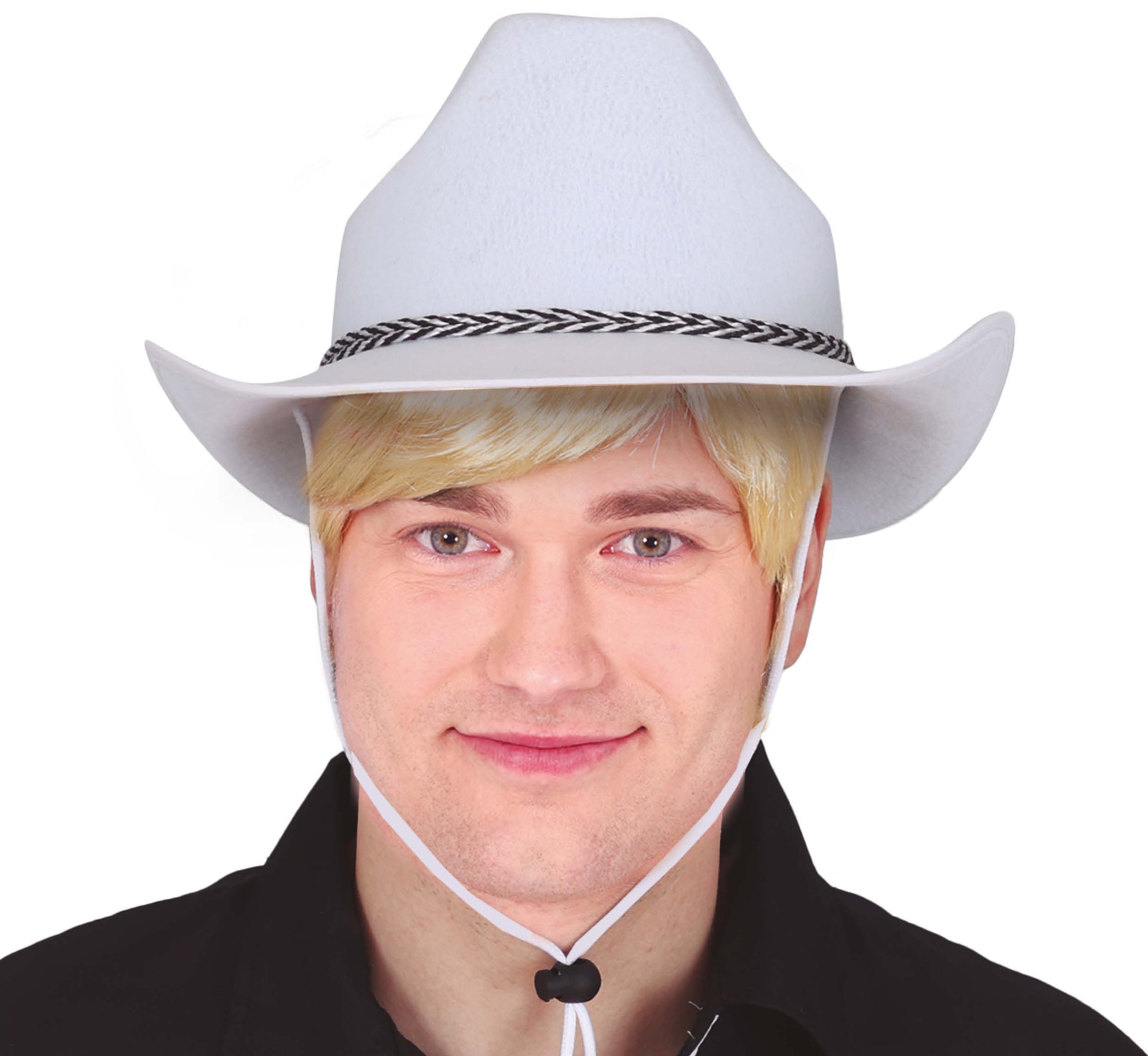 WHITE FELT COWBOY HAT