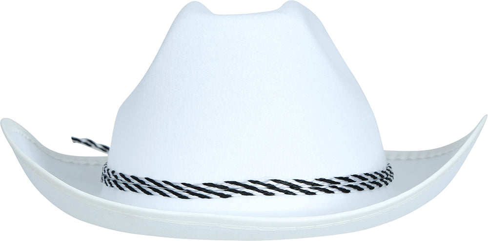 WHITE FELT COWBOY HAT
