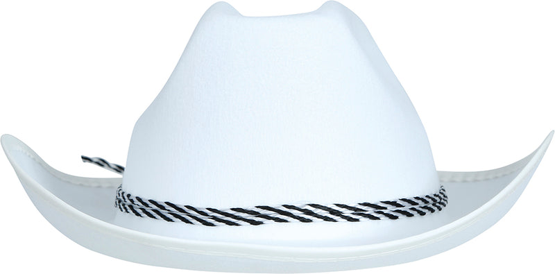 WHITE FELT COWBOY HAT