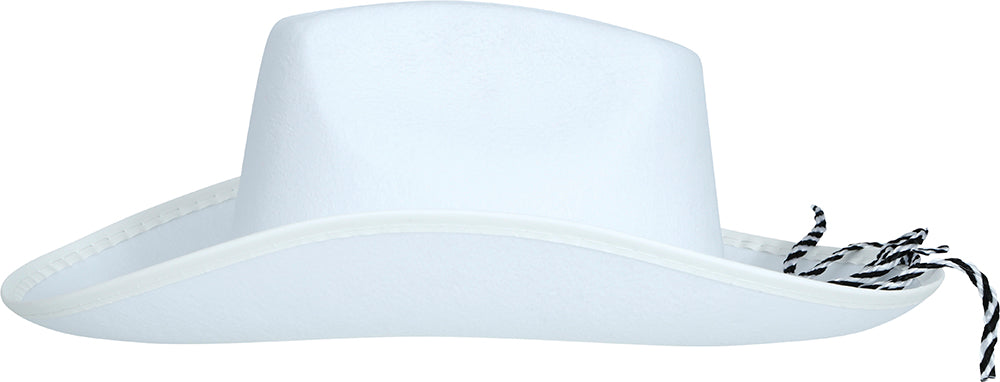 WHITE FELT COWBOY HAT
