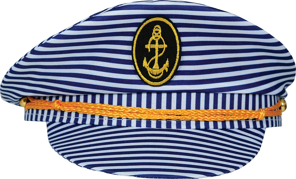STRIPED CAPTAIN HAT, ADULTS