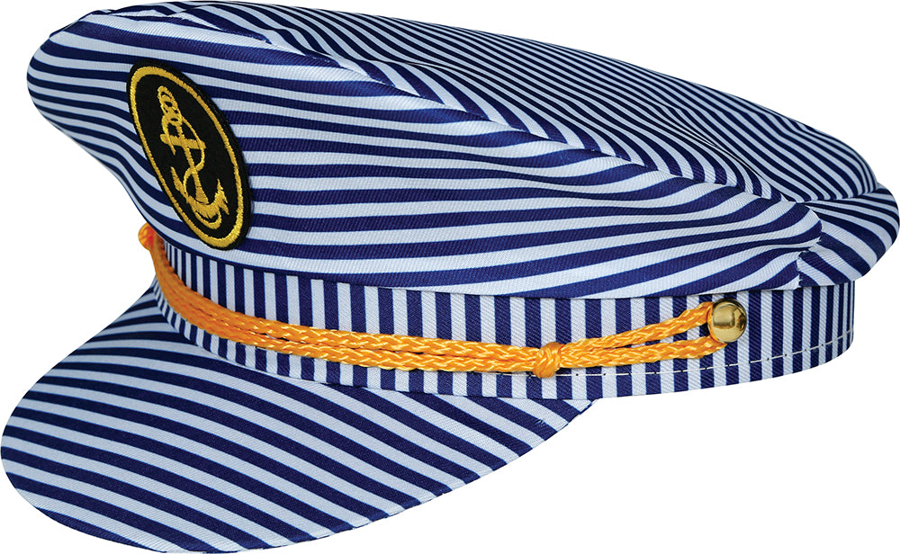 STRIPED CAPTAIN HAT, ADULTS
