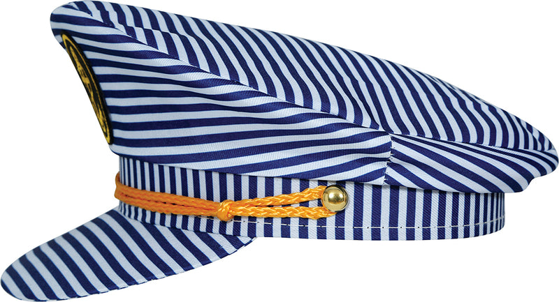 STRIPED CAPTAIN HAT, ADULTS