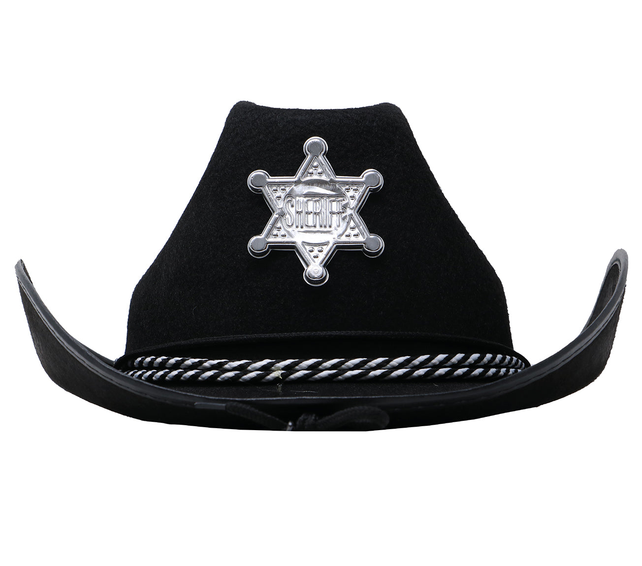 BLACK FELT SHERIFF HAT