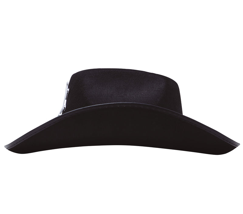 BLACK FELT SHERIFF HAT