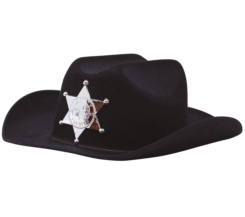 CHILD’S BLACK FELT SHERIFF HAT