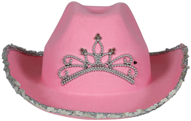 PINK FELT COWBOY HAT, CHILDREN