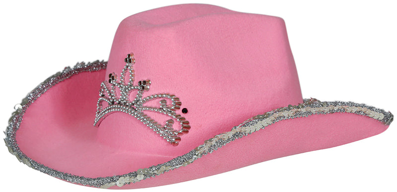 PINK FELT COWBOY HAT, CHILDREN