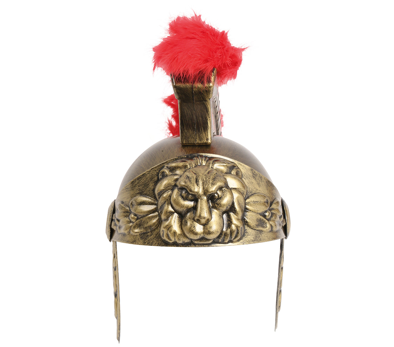 HELMET ROMAN CHILDREN GOLD WITH FEATHER