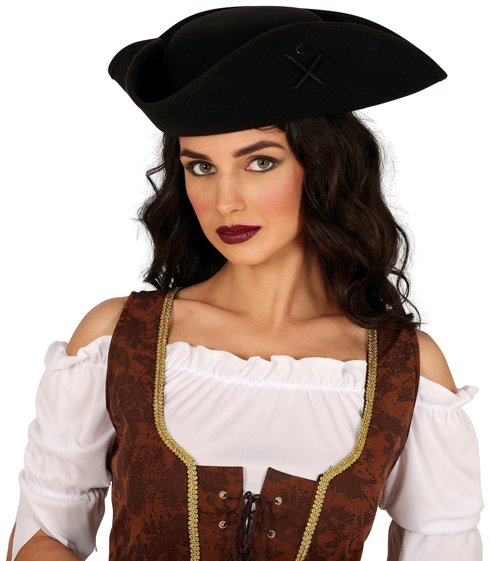 HQ PIRATE FELT HAT, ADULTS