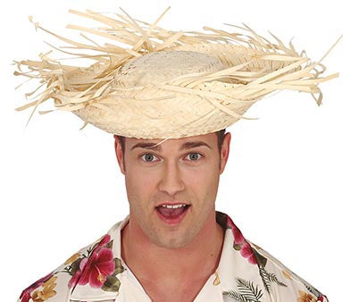 STRAW SCARECROW HAT