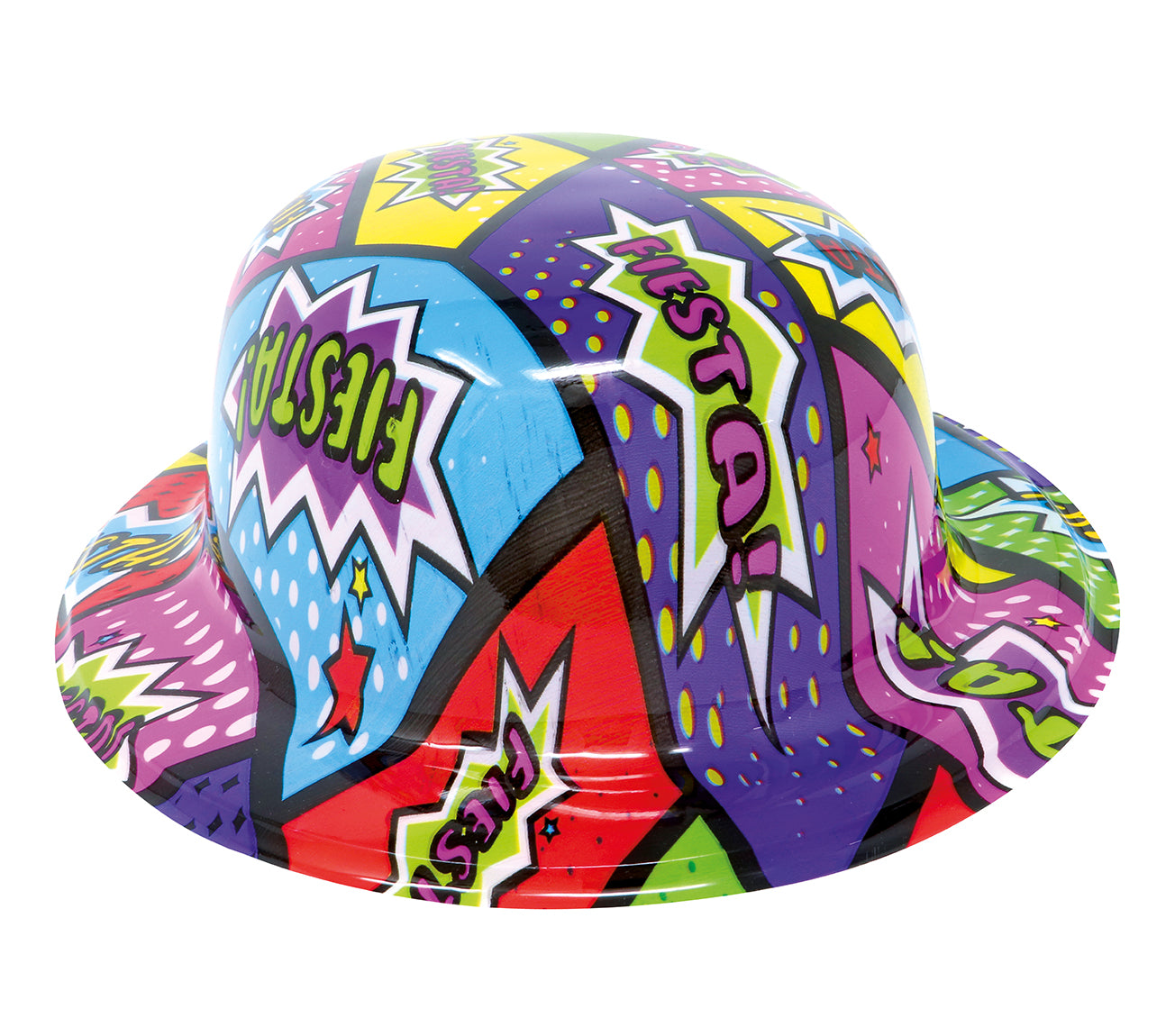 COLOURED BOWLER HAT PVC