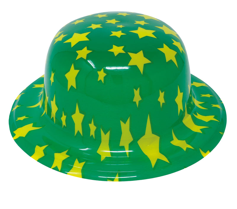 COLOURED BOWLER HAT PVC