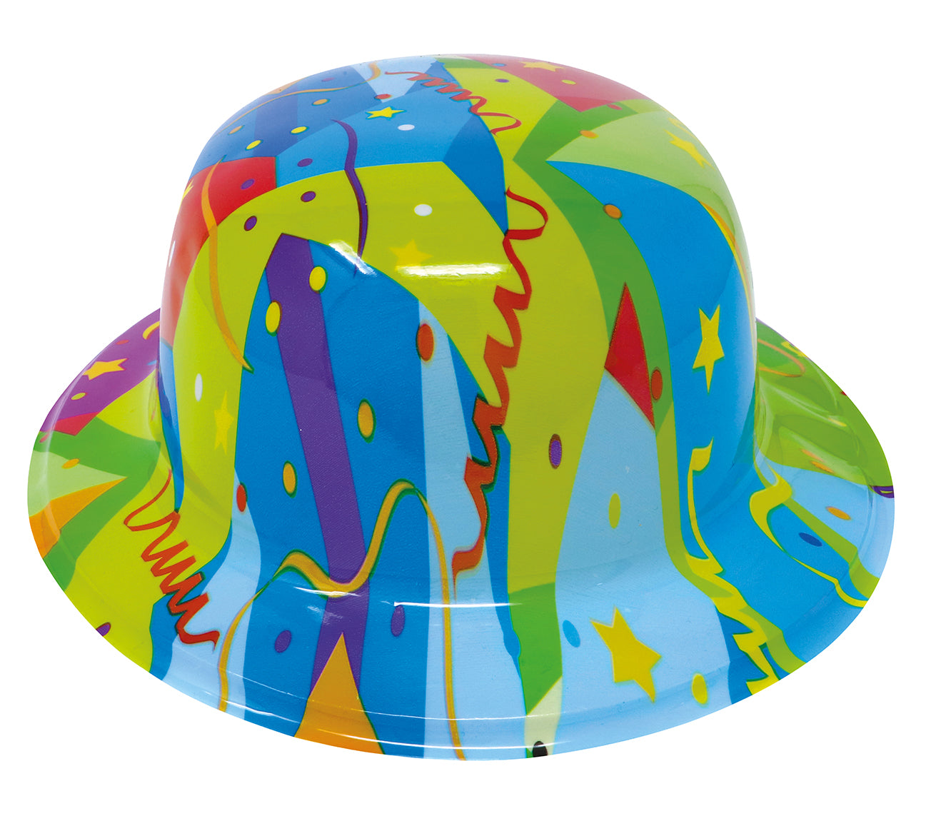 COLOURED BOWLER HAT PVC