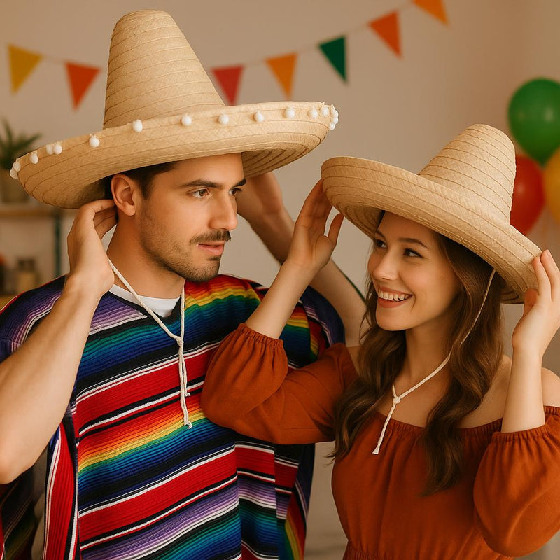 MEXICAN HAT STRAW 60 CM