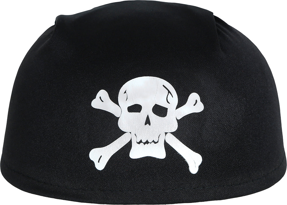 BLACK FABRIC PIRATE HAT