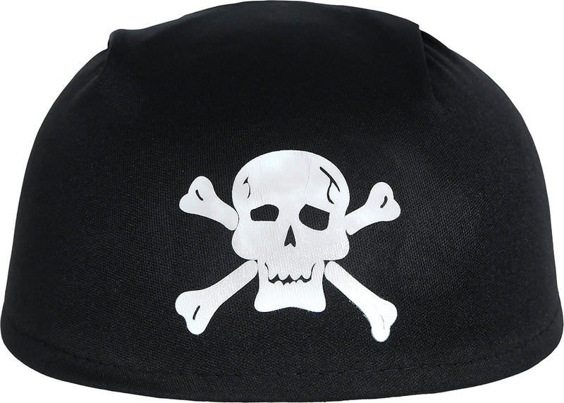 BLACK FABRIC PIRATE HAT