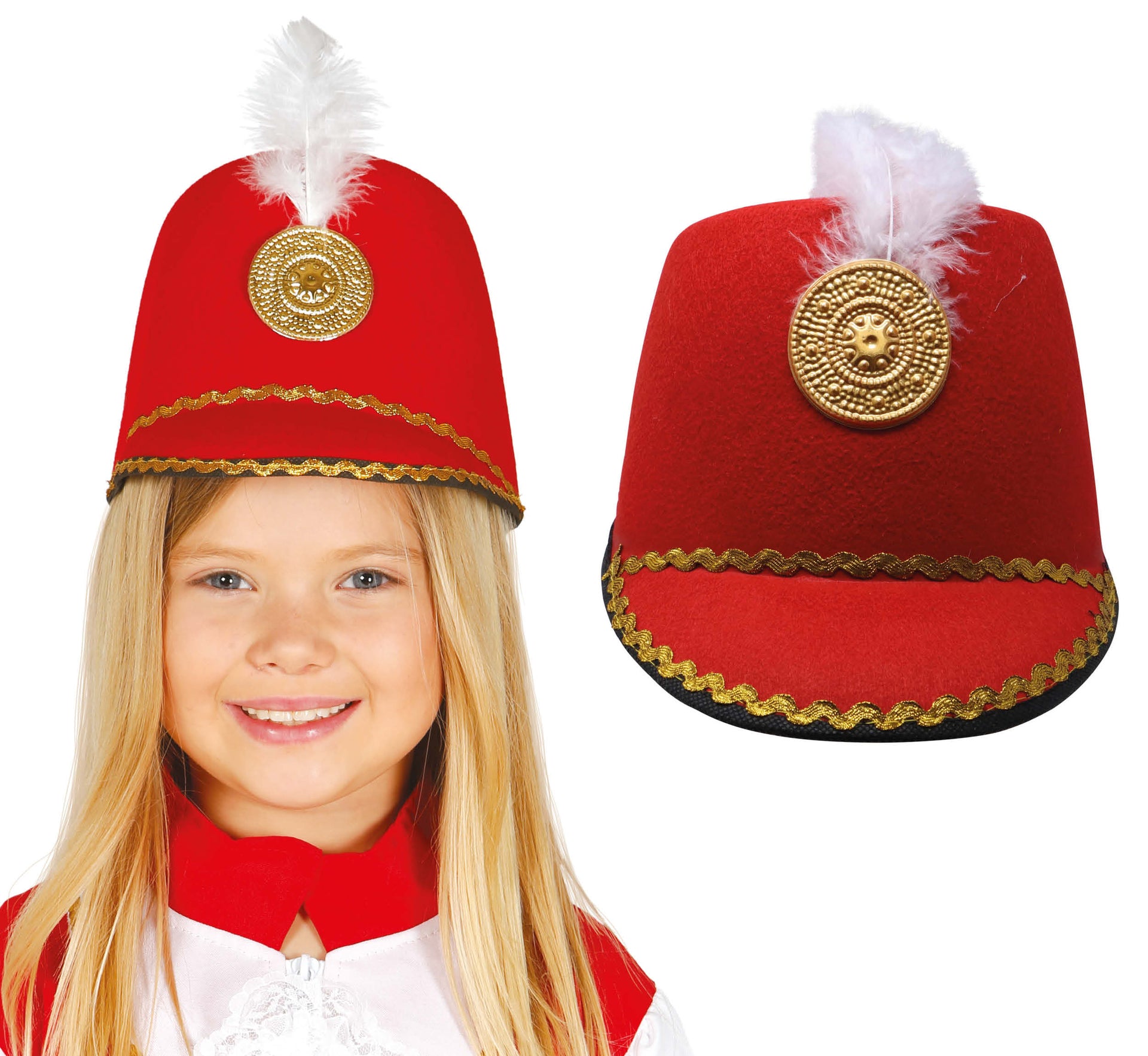 RED MAJORETTE HAT