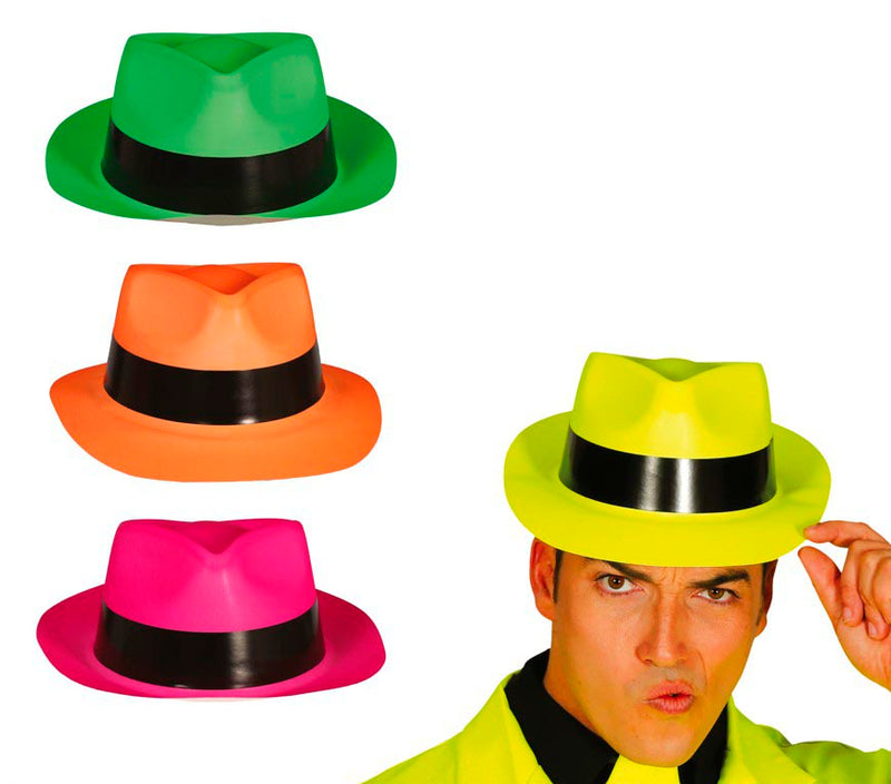 ASSORTED COLOURS PLASTIC GANGSTER PVC