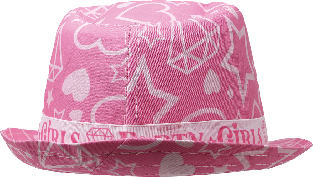PARTY GIRLS PINK SUMMER HAT, ADULTS
