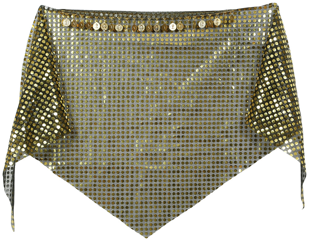 FORTUNE TELLER HEADSCARF WITH GOLD COINS, ADULTS