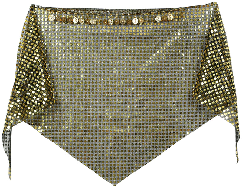 FORTUNE TELLER HEADSCARF WITH GOLD COINS, ADULTS