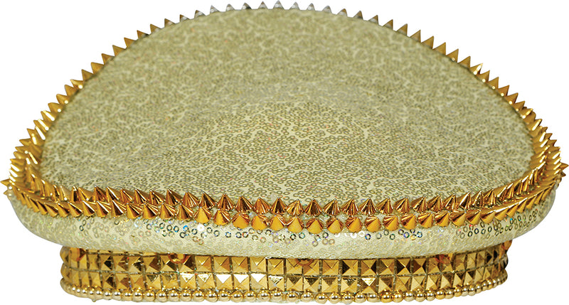 CAPTAIN HAT WITH GOLDEN JEWELS, ADULTS