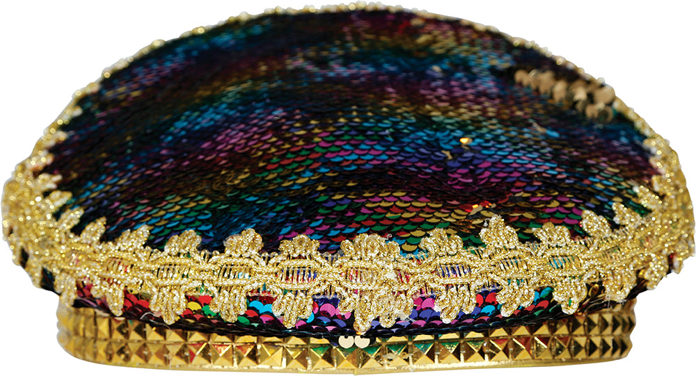 LOVE CAPTAIN HAT WITH COLORFUL JEWELS, ADULTS