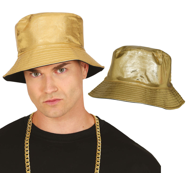 BUCKET HAT METALLIC GOLD, ADULTS