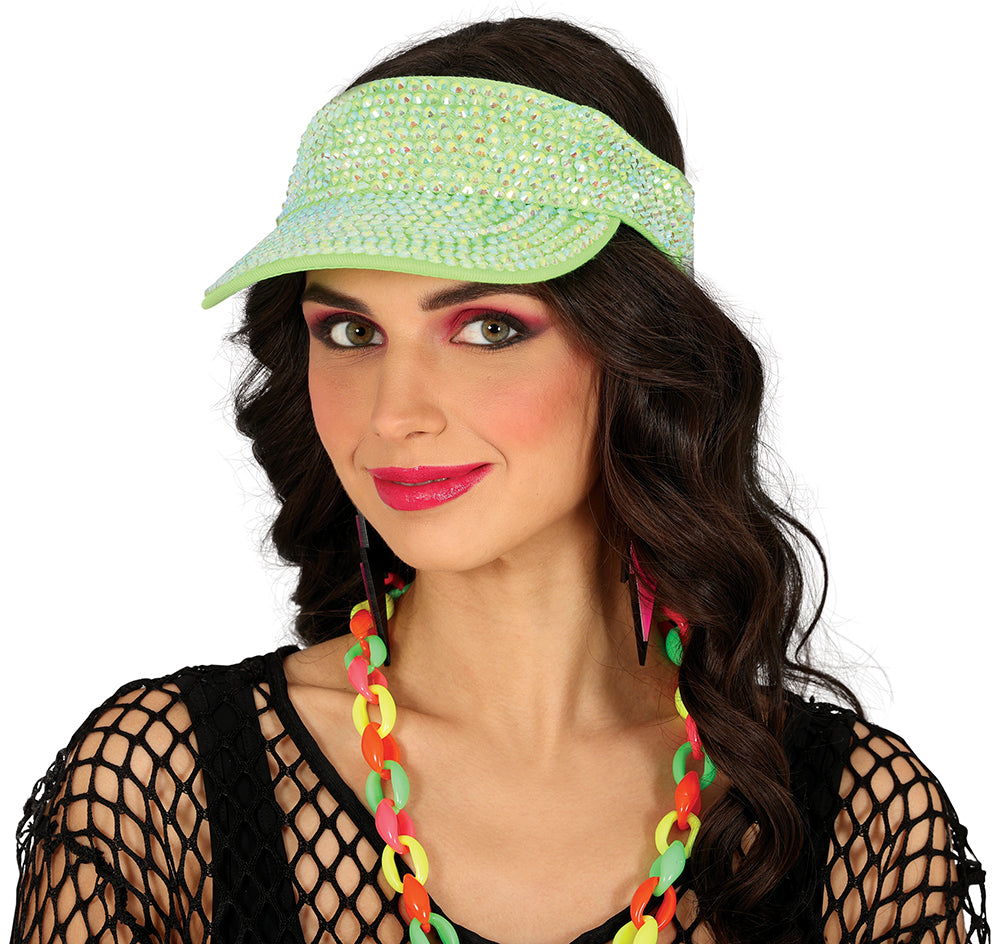 VISOR WITH RHINESTONES