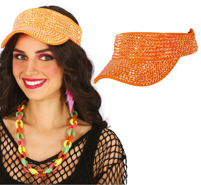 VISOR WITH RHINESTONES