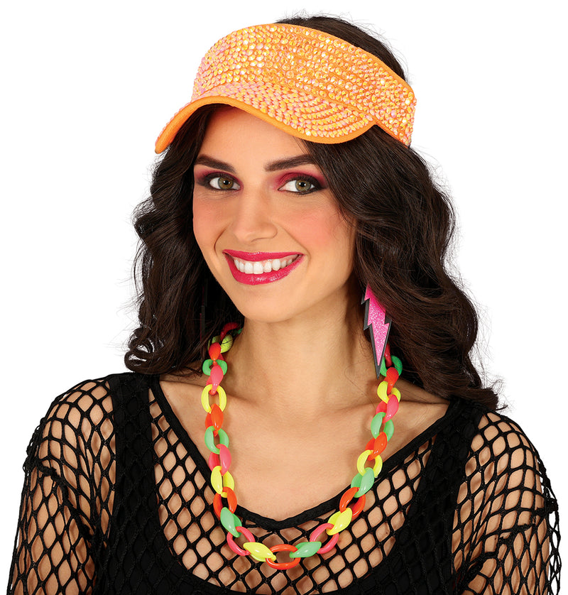 VISOR WITH RHINESTONES