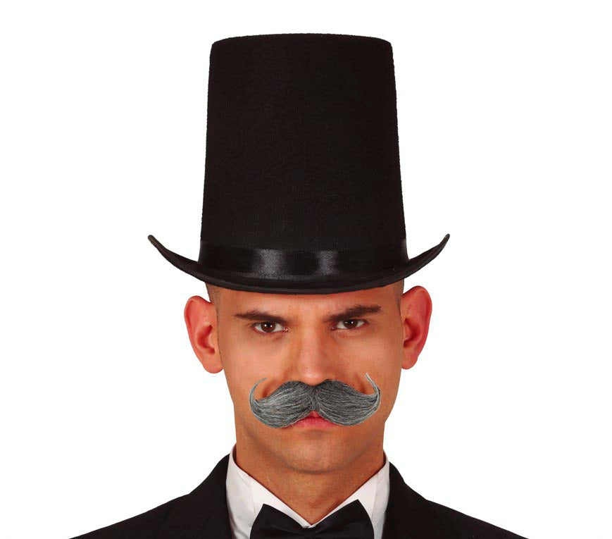 BLACK FELT TOP HAT 20 CMS