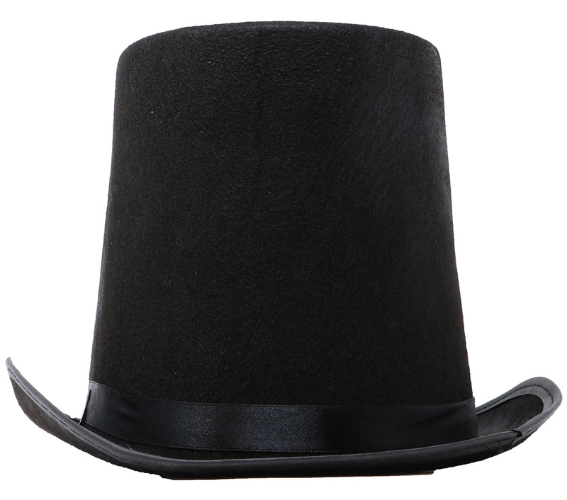 BLACK FELT TOP HAT 20 CMS