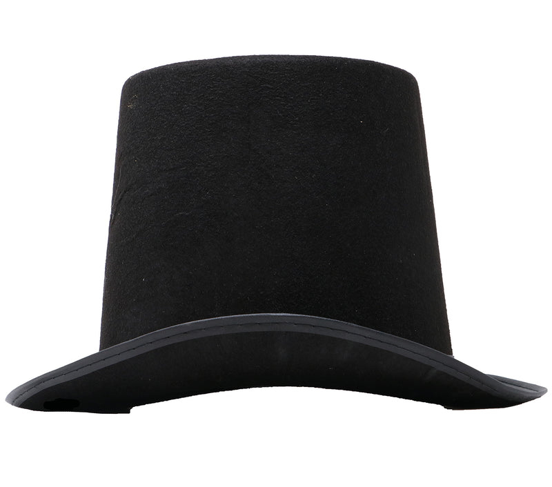 BLACK FELT TOP HAT 20 CMS
