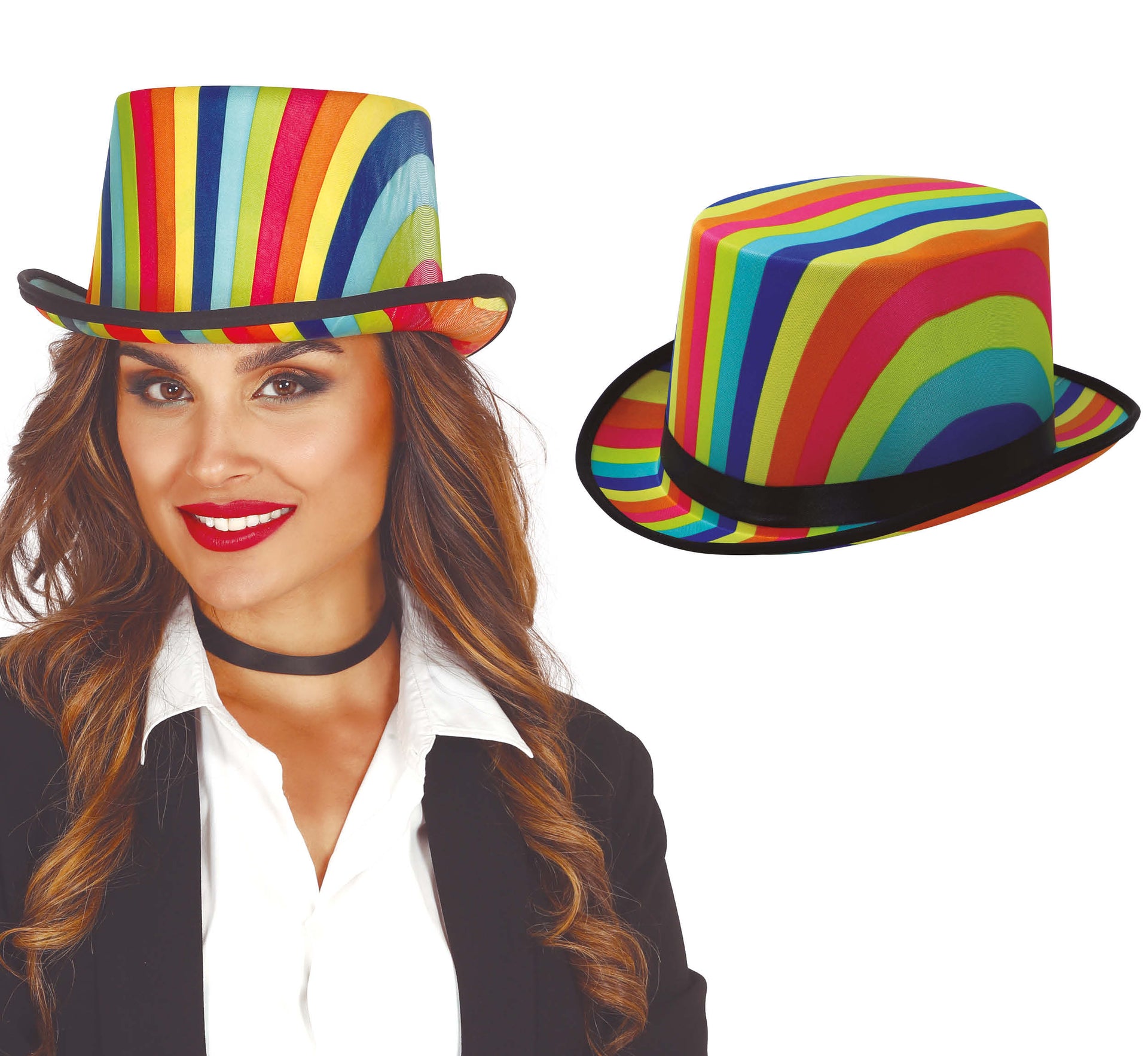 MULTICOLOUR CLOTH TOP HAT