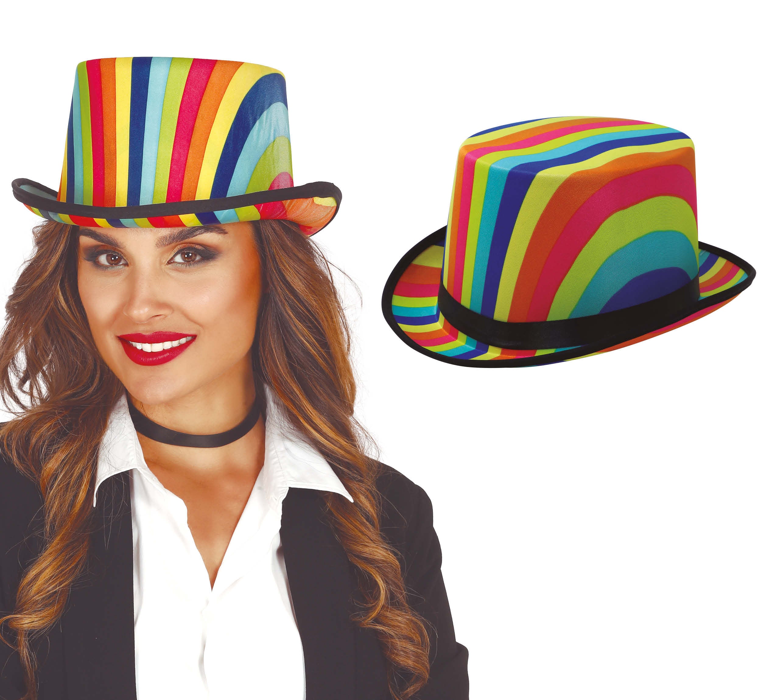 MULTICOLOUR CLOTH TOP HAT
