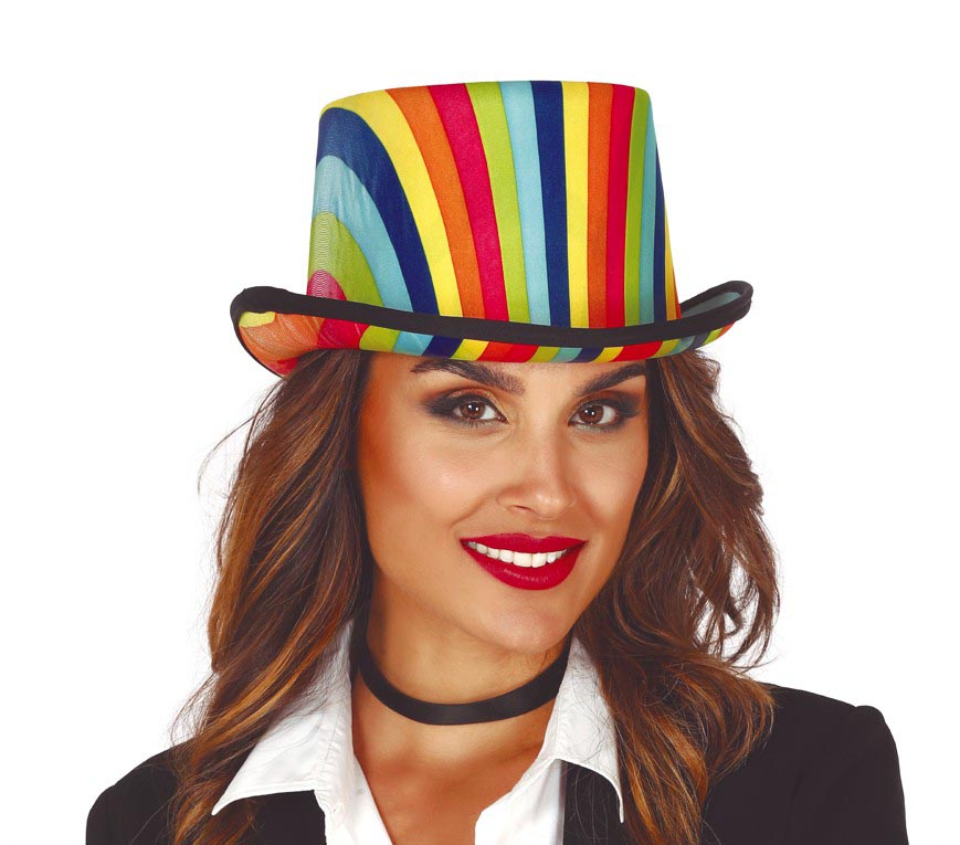 MULTICOLOUR CLOTH TOP HAT