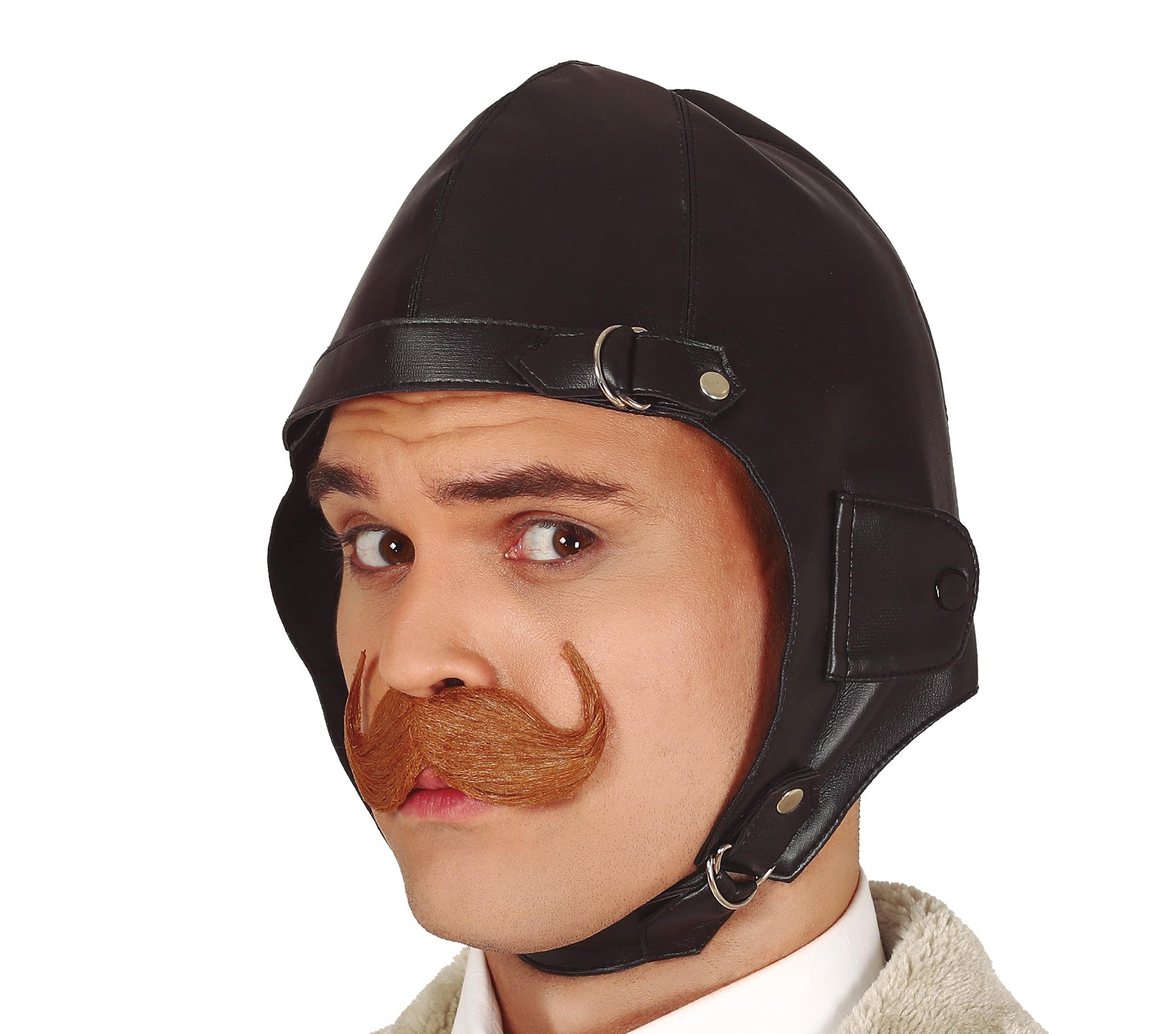 SIMIL LEATHER AVIATOR SKULLCAP