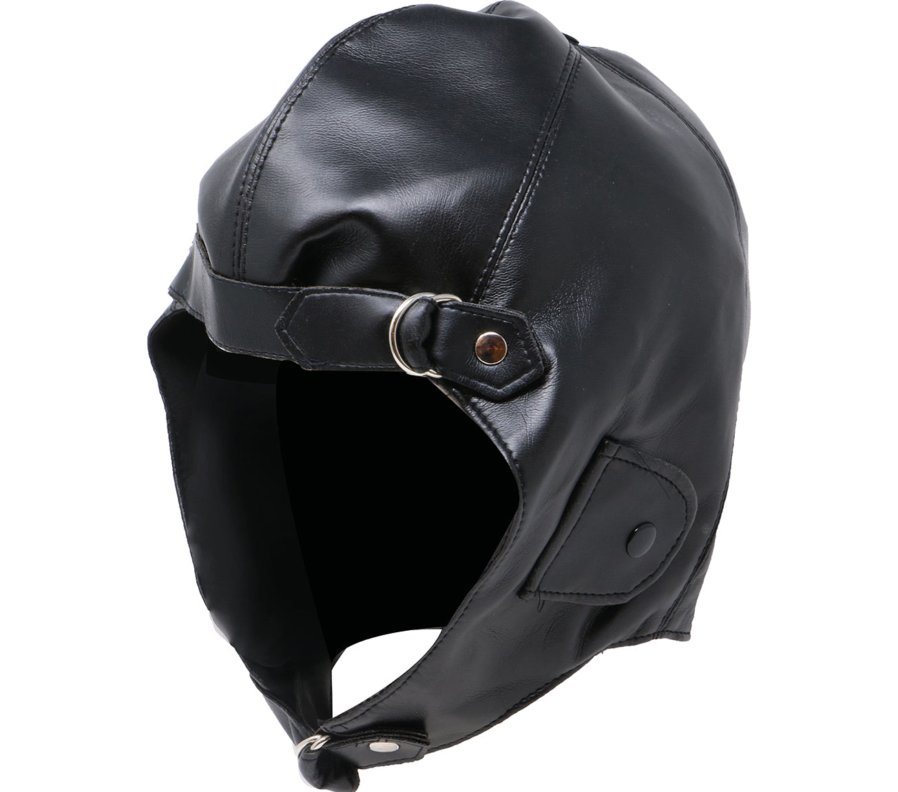 SIMIL LEATHER AVIATOR SKULLCAP