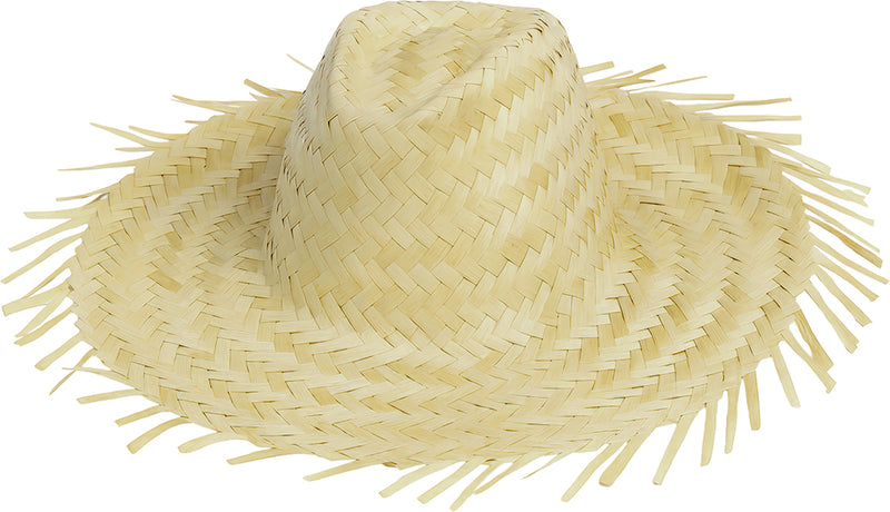 SUMMER HAT SCARECROW, STRAW