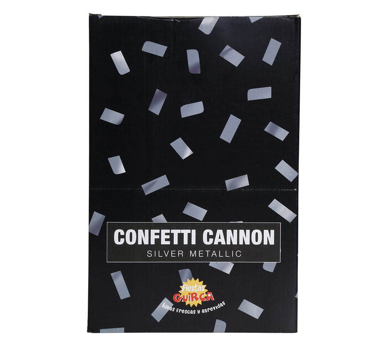 CONFETTI CANNON, METALLIC, 30 CM