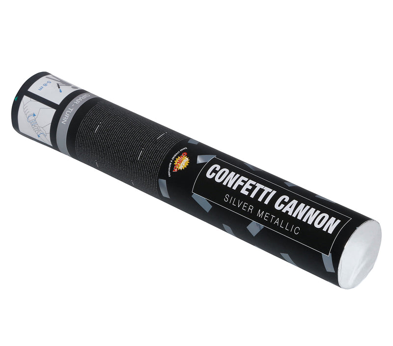 CONFETTI CANNON, METALLIC, 30 CM