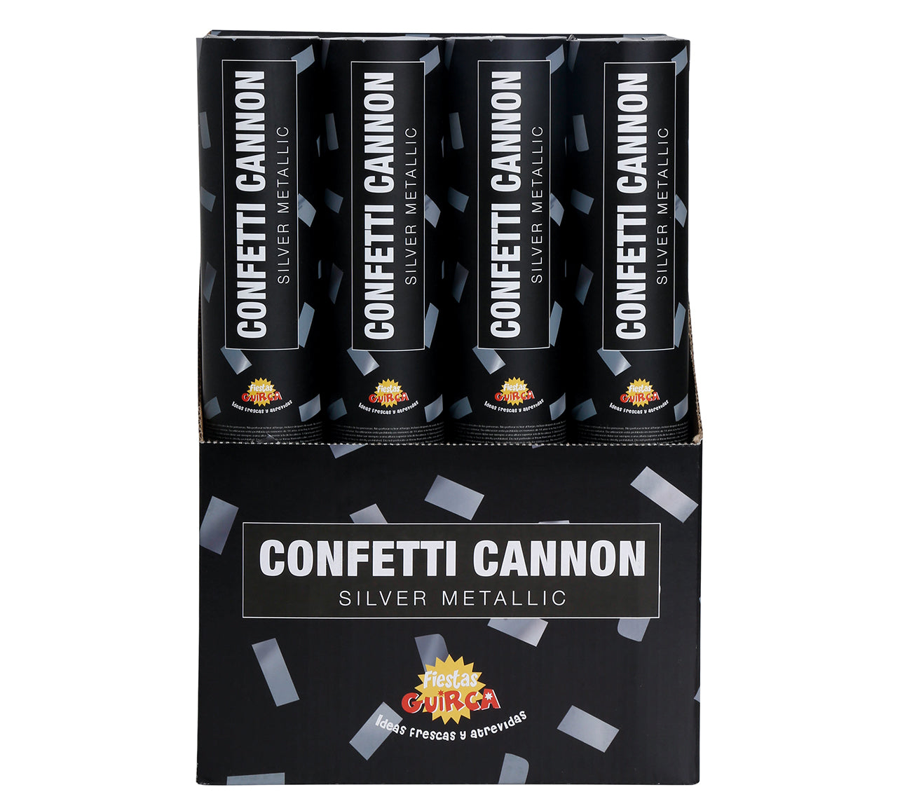 CONFETTI CANNON, METALLIC, 30 CM