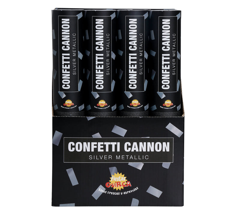 CONFETTI CANNON, METALLIC, 30 CM