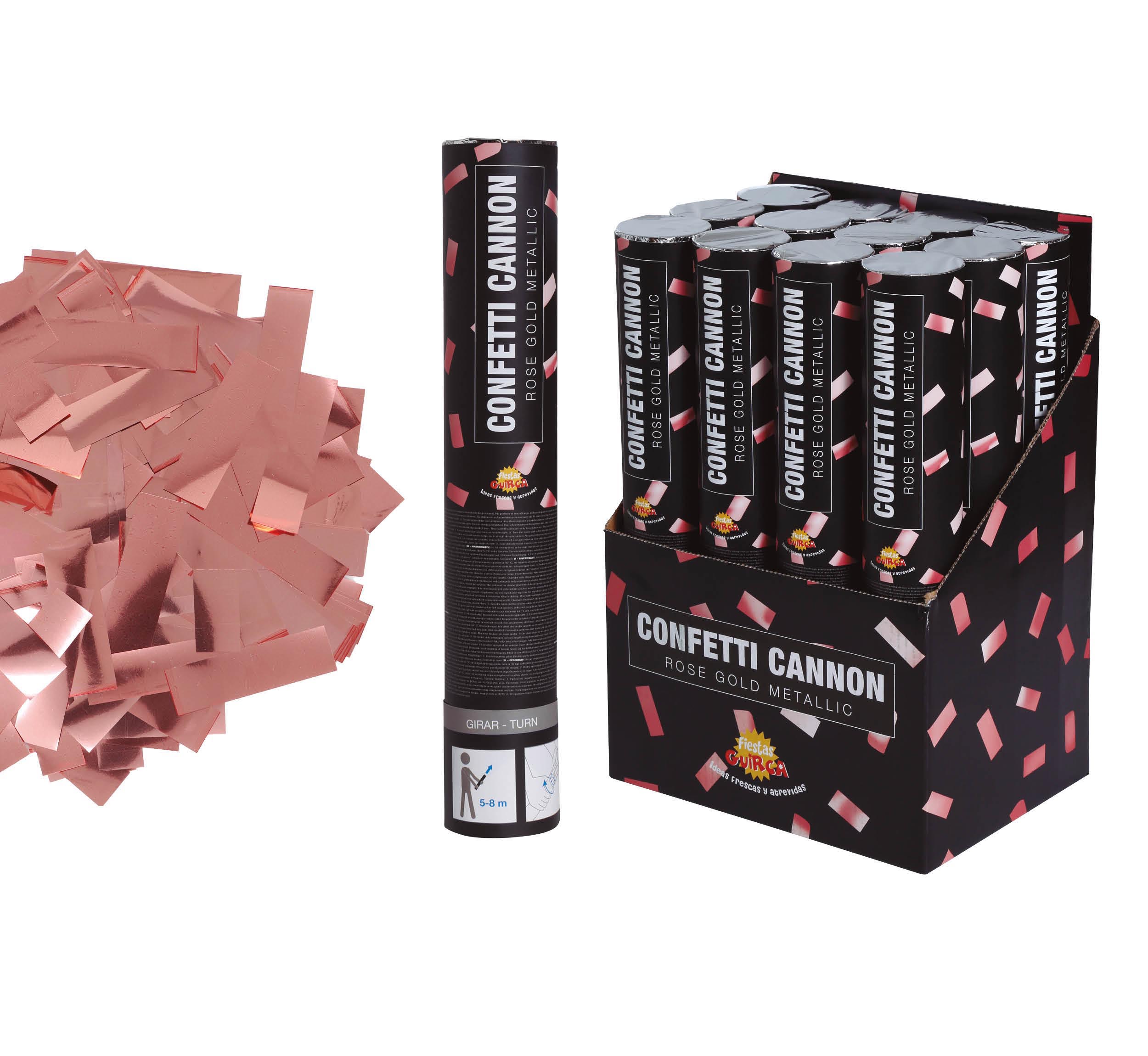 CONFETTI CANNON, METALLIC, 30 CM