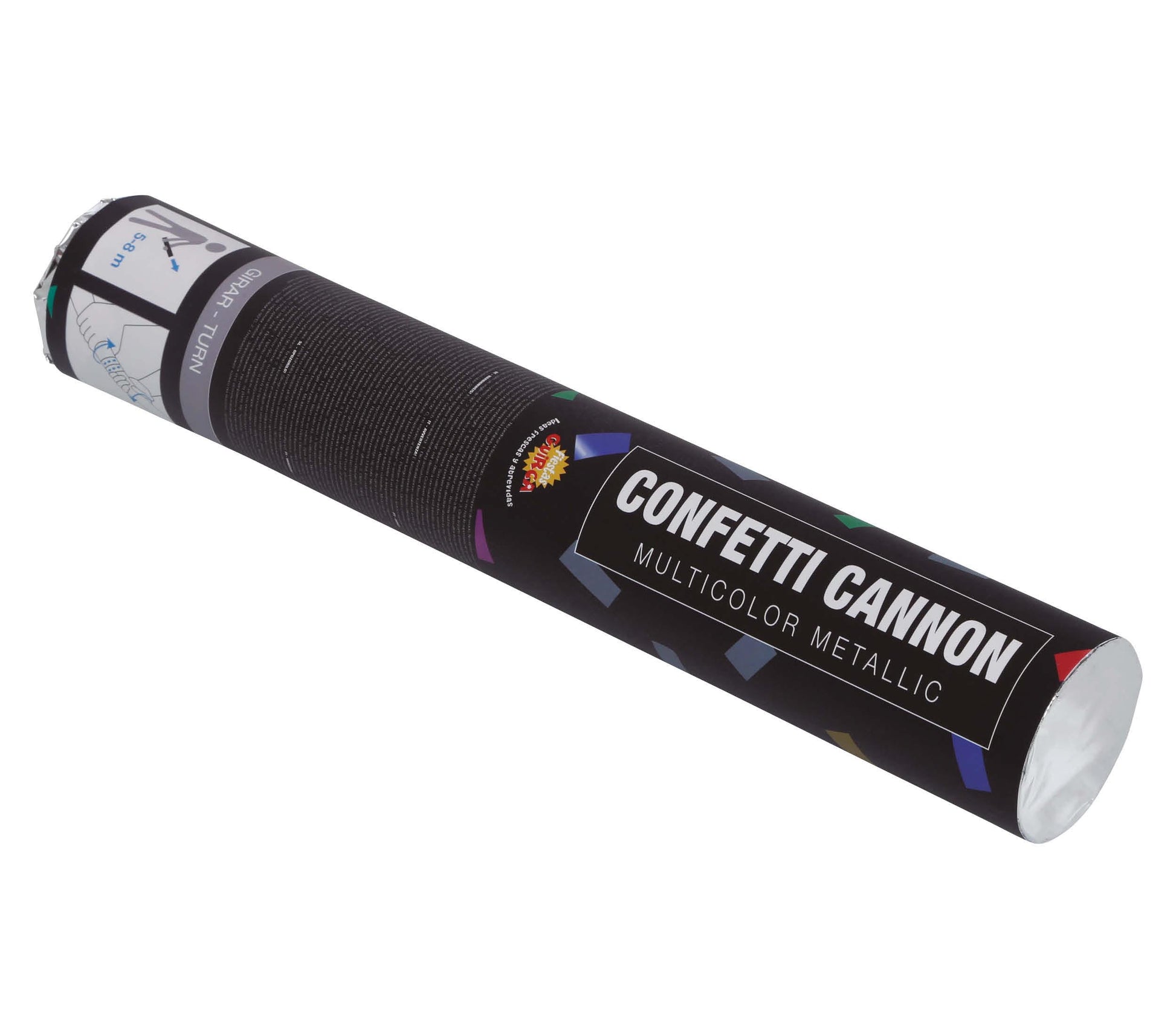 CONFETTI CANNON, METALLIC, 30 CM