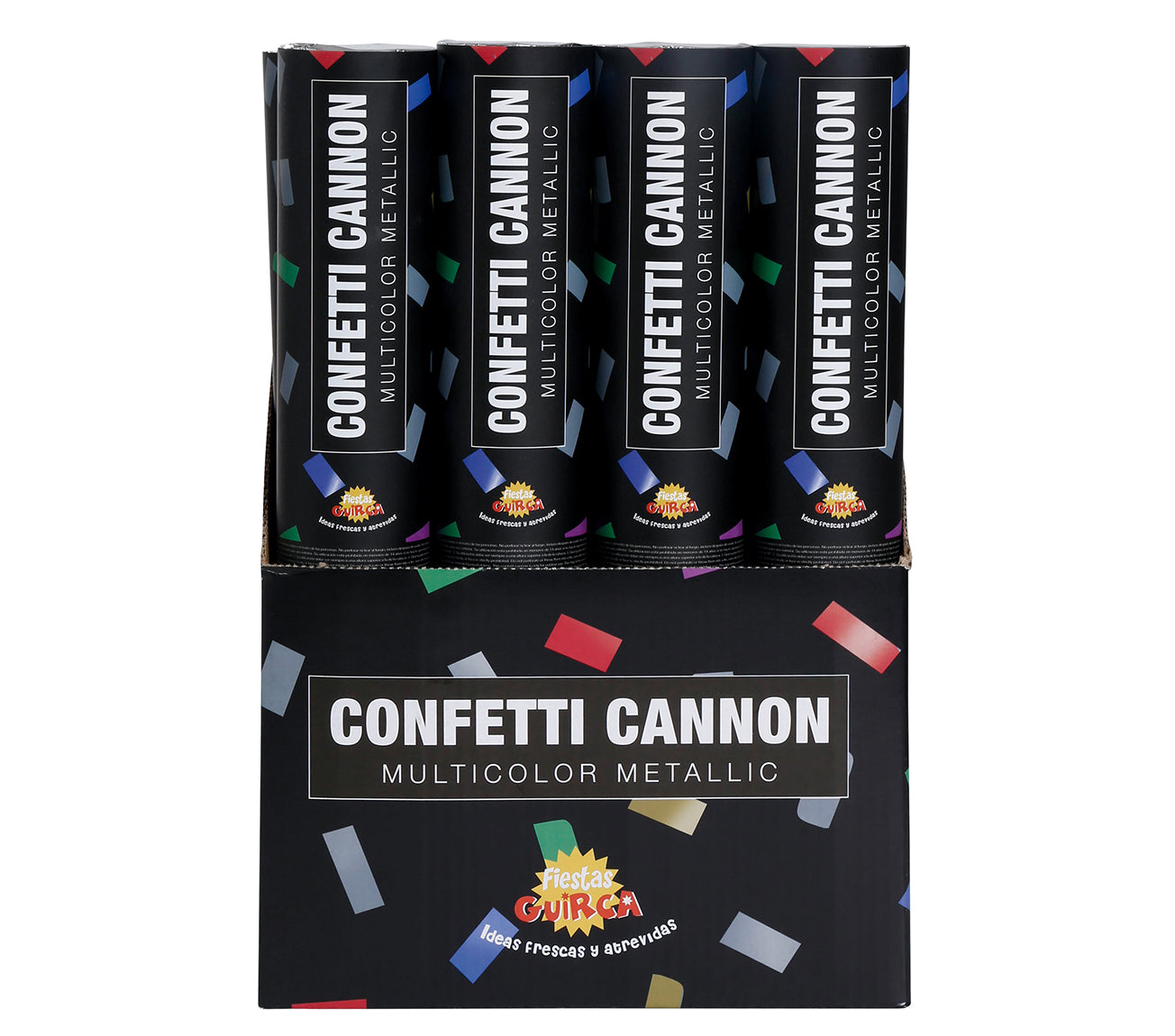 CONFETTI CANNON, METALLIC, 30 CM