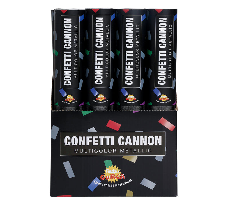 CONFETTI CANNON, METALLIC, 30 CM